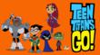 Cyborg, Robin, Raven, Starfire & Beast Boy reunite — and bring along pet Silkie — in TEEN TITANS GO!, premiering Tue, Apr 23, 7:30 p.m. ET/PT Cartoon Network. (Photo Credit: © 2013 WBEI & DC Comics.)